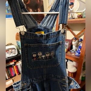 Snoopy Peanuts Denim Overalls